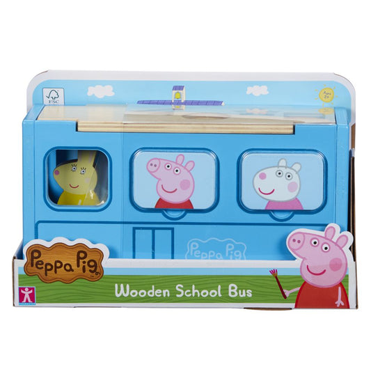 Houten schoolbus vormensorteerder - Peppa Pig 5029736072223