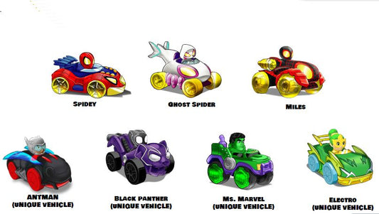 Marvel’S Spidey And His Amazing Friends - Metal Vehicles 7-Pack 0191726506690