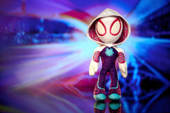 Marvel Plush Figure Glow In The Dark Eyes Ghost Spider 25 Cm