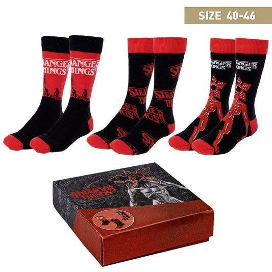  Stranger Things: Socks 3-Pack Size 40-46  8445484333367