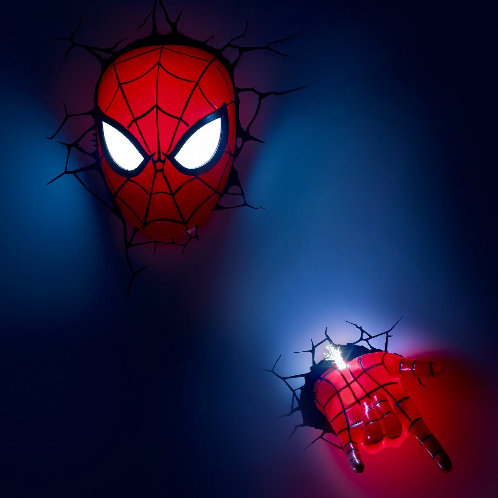  Marvel: Spider-Man Hand 3D Wall Light  0816733002217