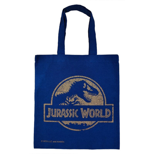 Jurassic World Logo Tote Bag Blue Apparel Game Bag
