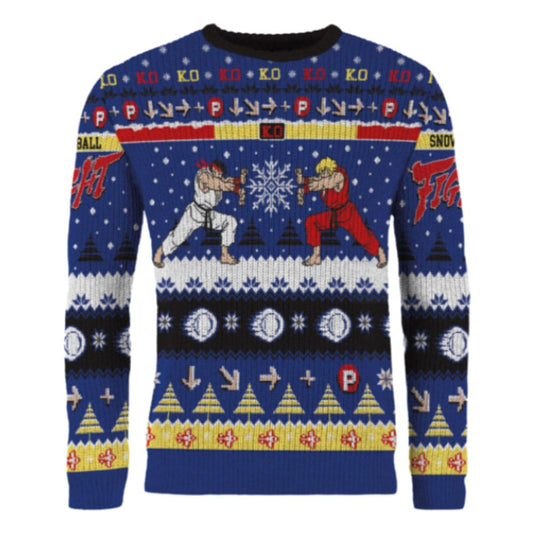 Street Fighter Christmas Sweater Ryu & Ken Size S 5061036143654