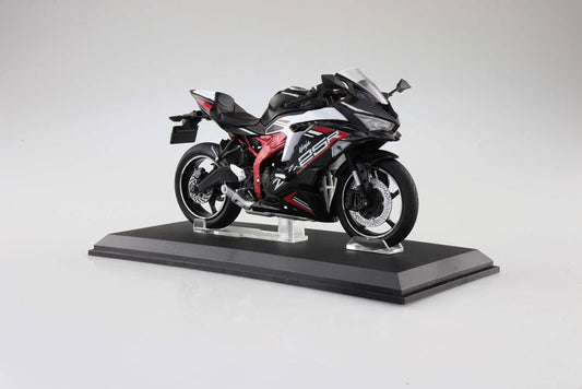 Diecast Bike Series Statue 1/12 Kawasaki Ninja ZX-25R Metallic Spark Black×Peal Flat Stardust White 16 cm 4905083109700