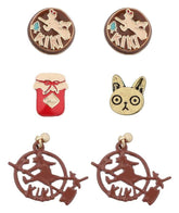 Kiki's Delivery Service Clip-On Earrings Kiki Set of 6 4990593515431