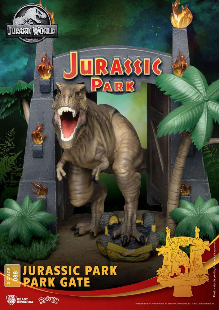 Jurassic Park D-Stage PVC Diorama Park Gate 15 Cm - Amuzzi