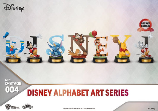 Disney Mini Diorama Stage Statues 6-pack Alphabet Art 10 cm 4711385240801