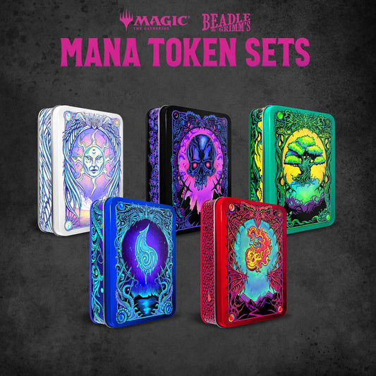 Magic the Gathering Dice and Token Pack Black Mana 0850060996009