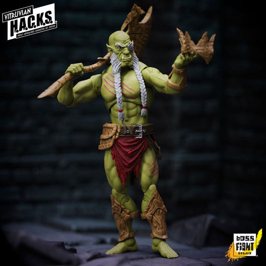 Vitruvian H.A.C.K.S. Action Figure Mighty Orc Sovran Bur'Zagi 0814800024674