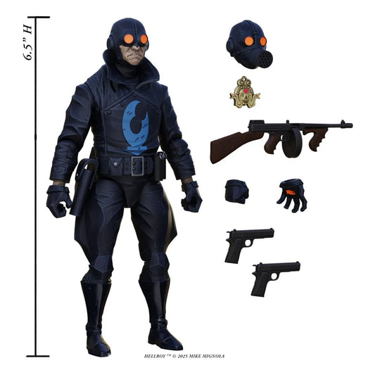 Hellboy Action Figure Lobster Johnson (The Iron Prometheus) 17 cm  0814800025183