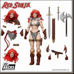 Red Sonja Epic H.A.C.K.S. Action Figure Red Sonja 0814800024339
