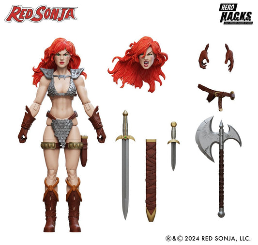 Red Sonja Hero H.A.C.K.S. Action Figure Red Sonja 0814800024827