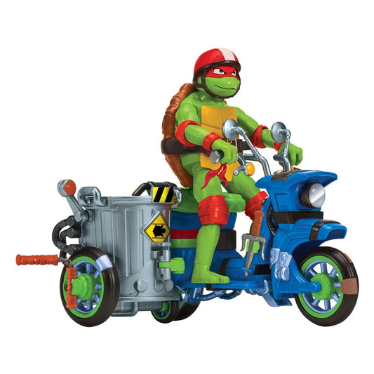 Teenage Mutant Ninja Turtles: Mutant Mayhem Action Figure Raphael & Scooter with Sidecar 11 cm  0043377834328