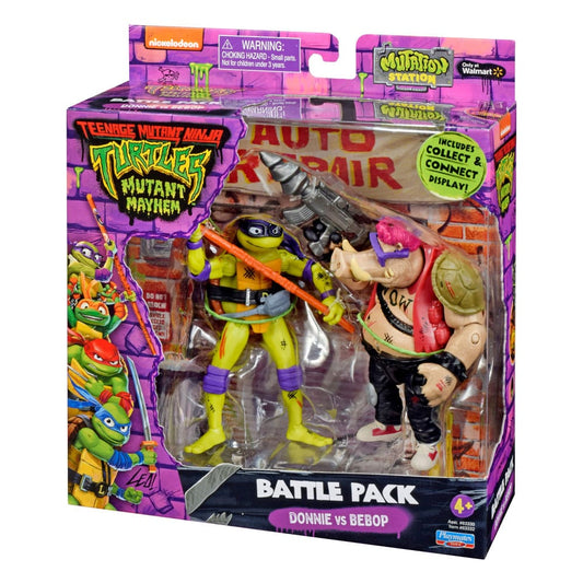 Teenage Mutant Ninja Turtles Action Figures Donatello vs. Bebop 11 cm  0043377833321