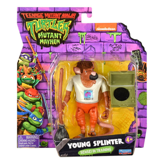 Teenage Mutant Ninja Turtles: Mutant Mayhem Action Figure Young Splinter 11 cm  0043377834243