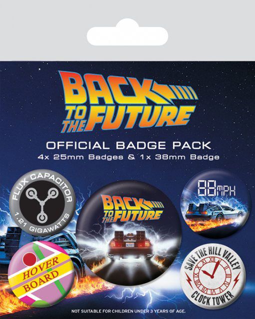 Back to the Future Pin-Back Buttons 5-Pack De 5050293805597