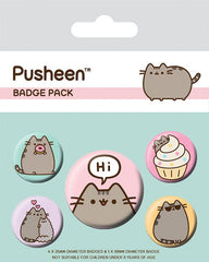 Pusheen Pin-Back Buttons 5-Pack Pusheen Says  5050293806242