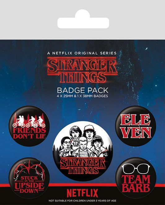 Stranger Things Pin-Back Buttons 5-Pack Chara 5050293806563