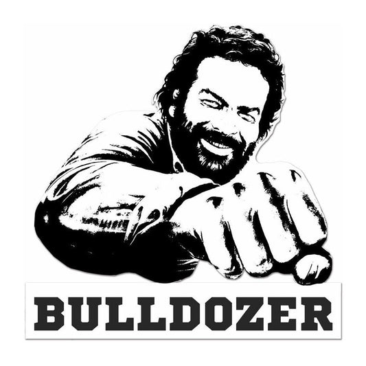 Bud Spencer 3D Tin Sign Bulldozer black/white 45 x 45 cm 4250778167825