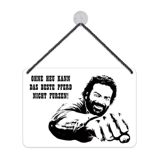 Bud Spencer Tin Sign Beste Pferd 16,5 x 11,5 cm 4250778167504