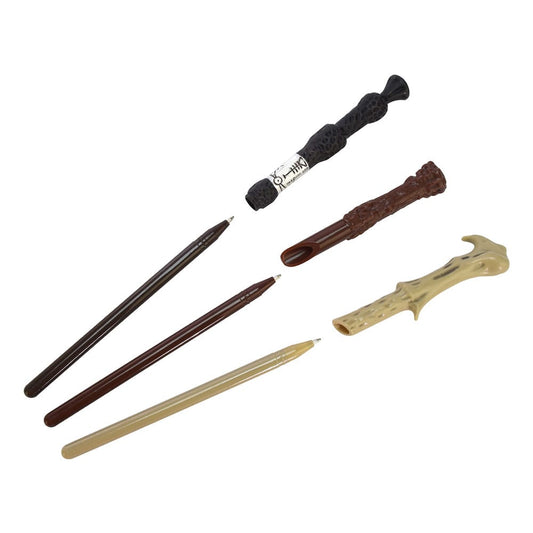 Harry Potter Triple Wand Pen Pack Magical Locations 5056563709510