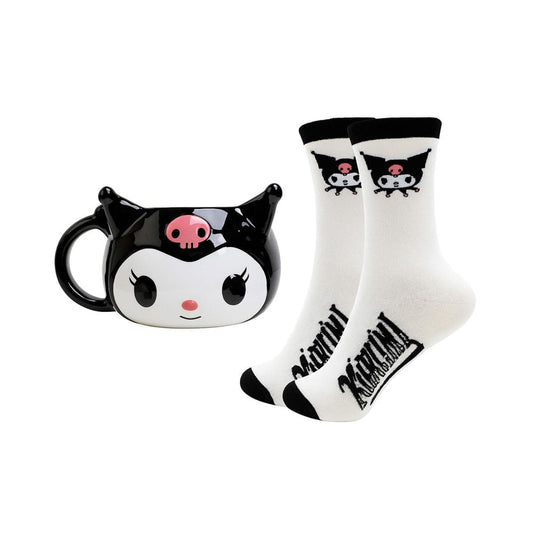 Sanrio 3D Mug & Socks Set Kuromi 5056563705260