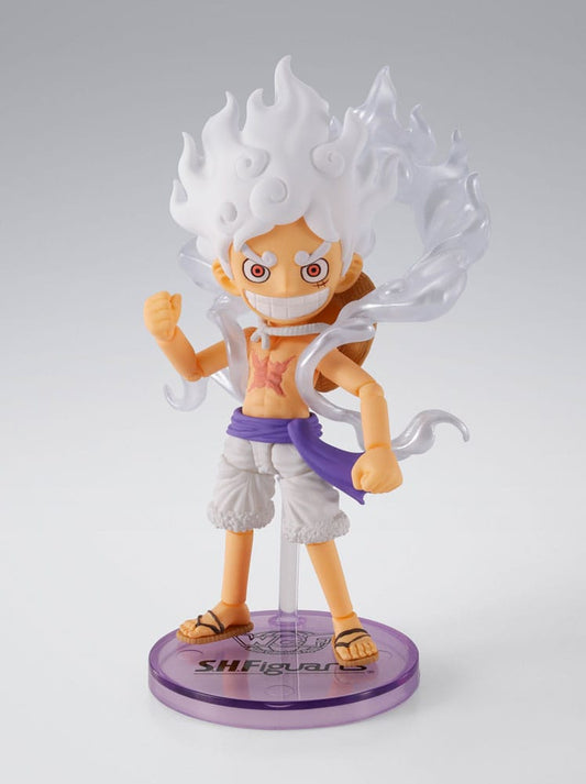 One Piece World Collactable Figures x S.H. Figuarts Action Figure Monkey D. Luffy Gear 5 8 cm          4573102692962