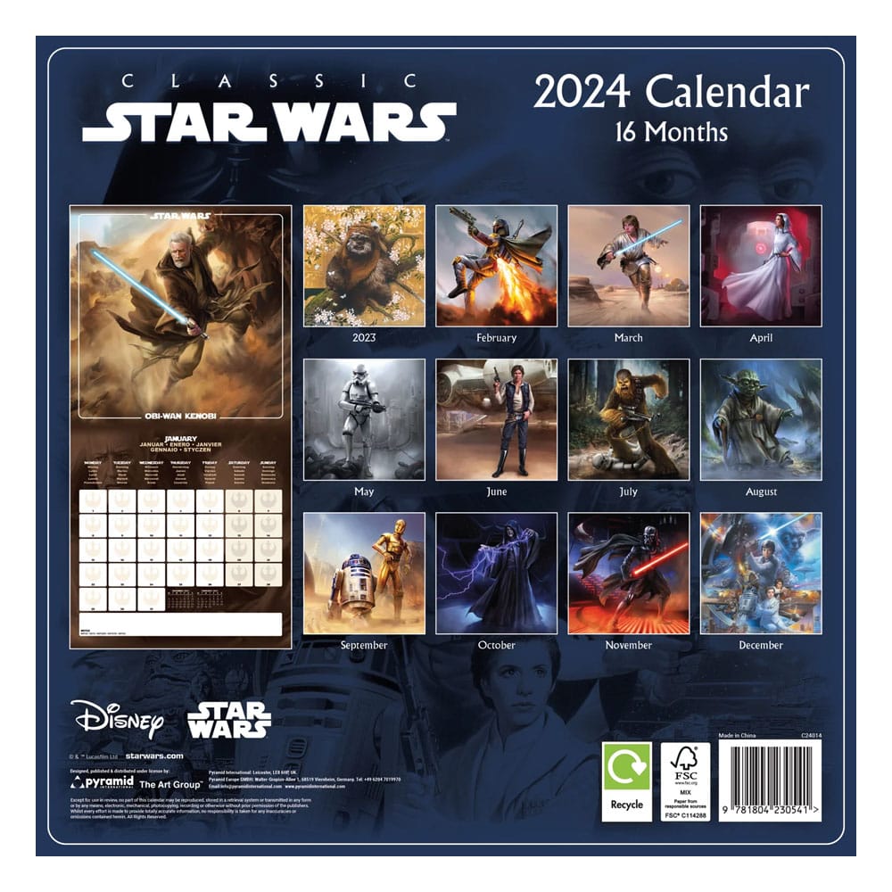 Star Wars Calendar 2024 Classics 9781804230541