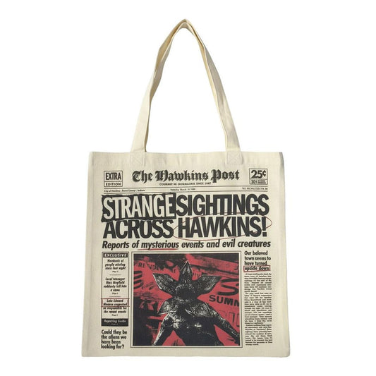 Stranger Things Tote Bag Newspaper 8445484579208