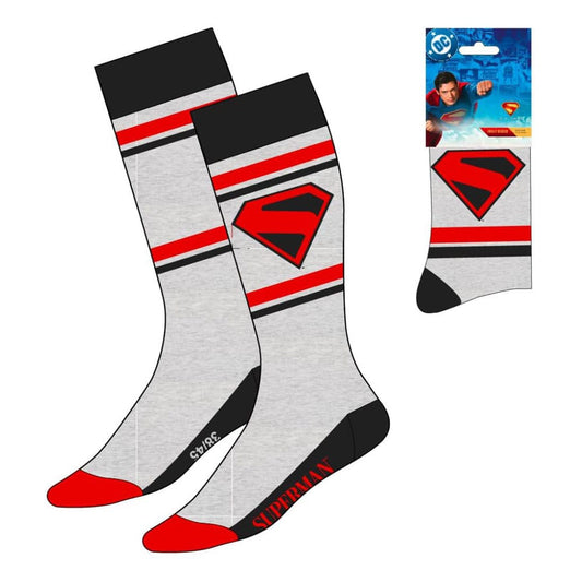 DC Comics Socks Superman Logo Grey 38-45  8445484544169