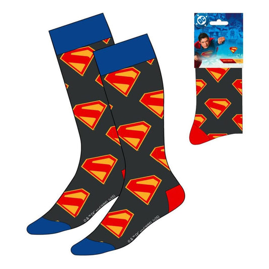 DC Comics Socks Superman Logo Blue & Red 38-45  8445484544183