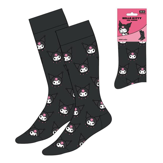 Sanrio Socks Kuromi Face 36-43 8445484544343