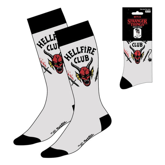Stranger Things Socks Hellfire Club White 38-45  8445484579437