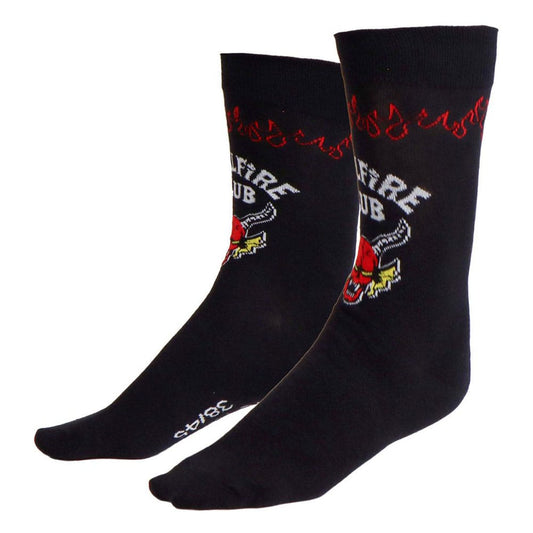 Stranger Things Socks Hellfire Club Black 38-45  8445484579451