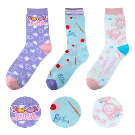 Harry Potter Socks 3-Pack Luna Lovegood 4895205611214