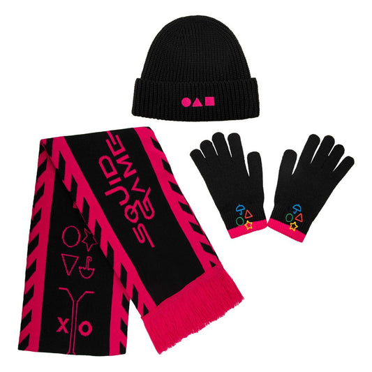 Squid Game Scarf, Beanie, Gloves Set Squid Game 4895205619630