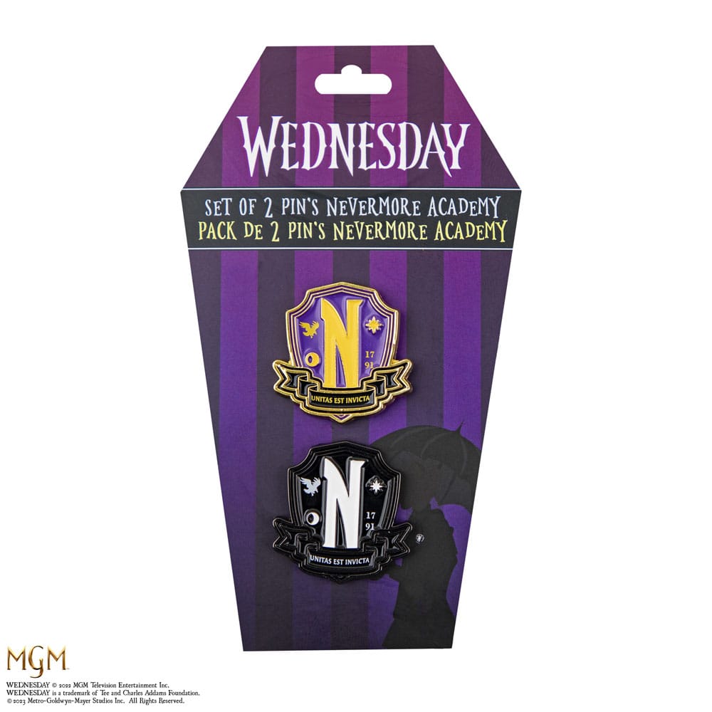 Wednesday Pins 2-Pack Nevermore Academy 4895205616325
