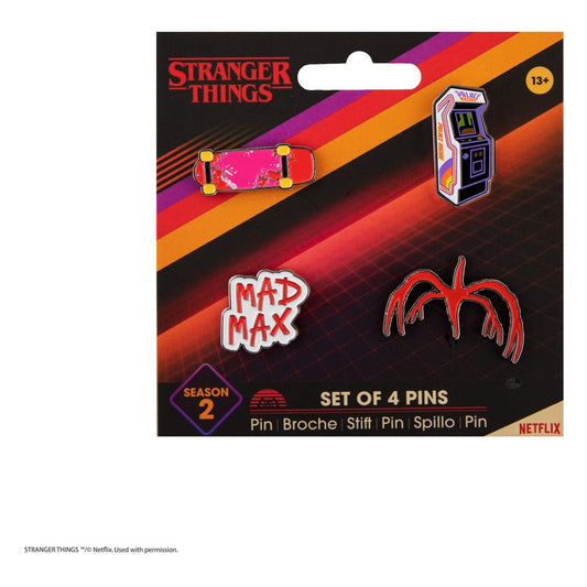 Stranger Things Pins 4-Pack Season 2 4895205618077