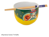 KPop Demon Hunters Ramen Bowl with Chopsticks Zoey Hamburger 4895205625952