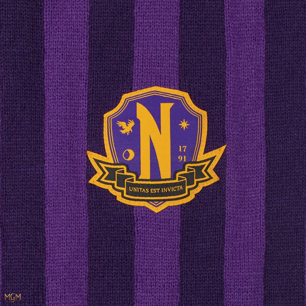 Wednesday Scarf Nevermore Academy Purple 190  4895205615229