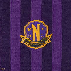 Wednesday Scarf Nevermore Academy Purple 190  4895205615229