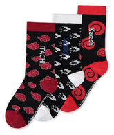 Naruto Socks Sasuke, Kakashi, Itachi 3-Pack 43-46 8718526672374