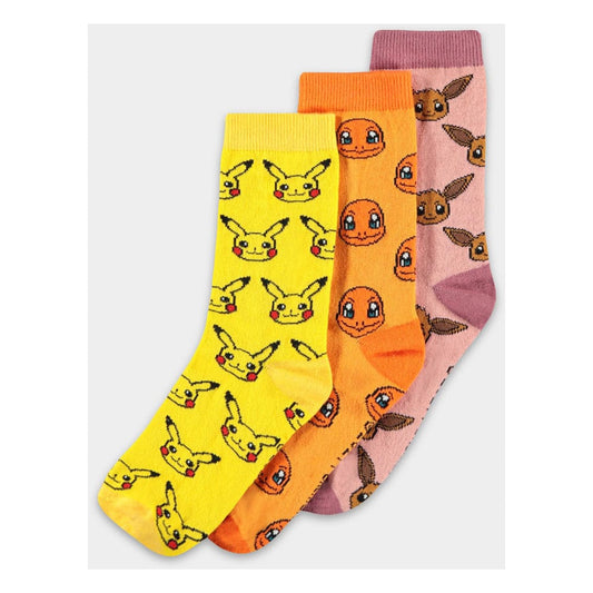 Pokémon Socks 3-Pack Three Icons 35-38 8718526155938