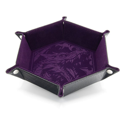 CritStones Folding Dice Tray Dragon Skin Edition Purple 8721117602018