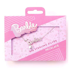 Barbie Pendant & Necklace Logo & Silhouette (Sterling Silver) 5055583454028