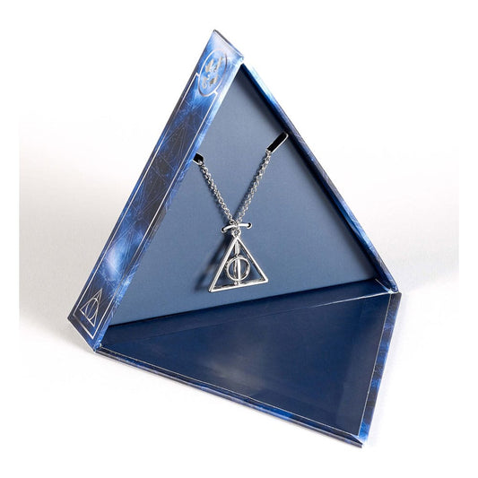 Harry Potter: Deathly Hallows spinning Necklace Gift Set (Silver Tone) 5055583462795