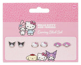 Sanrio Stud Earring Set Hello Kitty, Kuromi and My Melody 5055583481208