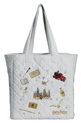Harry Potter Tote Bag Embroidered Icons Velvet 5055583481291
