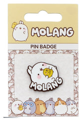 Molang Pin Badge Molang & Piu Piu Logo 5055583462917