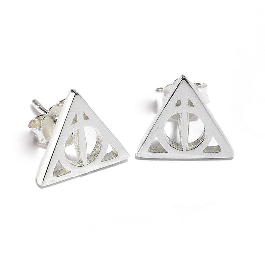 Harry Potter Deathly Hallow Stud Earrings (Sterling Silver) 5055583412363